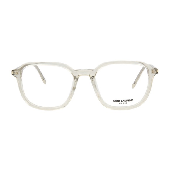 NEW Saint Laurent 53mm Transparent Round Optical Eyeglasses Beige - Picture 12 of 12